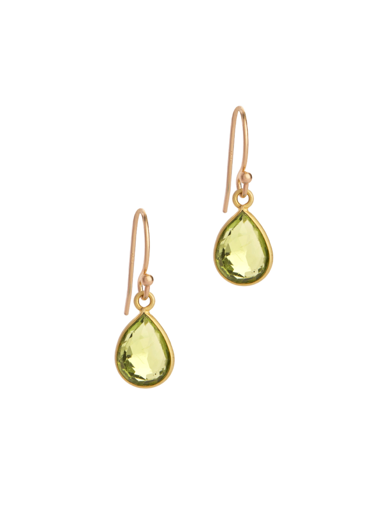 Peridot 18kt earrings